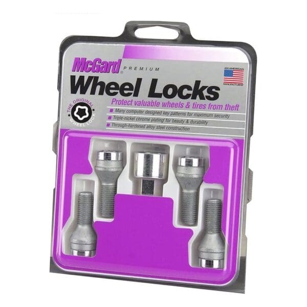 Turvapoldid McGard M14x1.5x50 võti 17 - 60° koonus - Silver