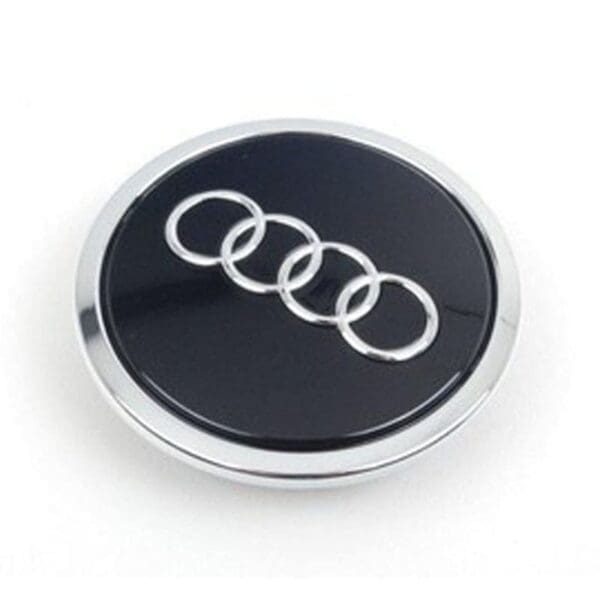 Veljekapsel Audi - CB66.6 - Black/Chrome