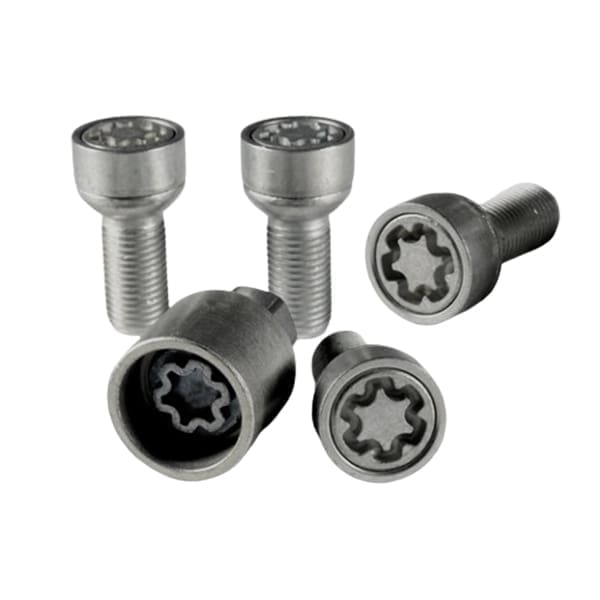 Turvapoldid Farad Starlock M14x1.5x40 võti 17 - Raadius R13 - Silver