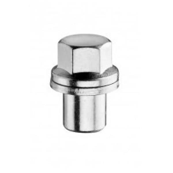 Bimecc Mutter M14x1.5 46mm - võti 22 - Flat (lapiku seibiga) - Silver (KINNINE)