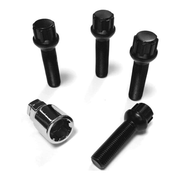 Turvapoldid McGard M15x1.25x45 võti 17/19 - Raadius R14 - Black