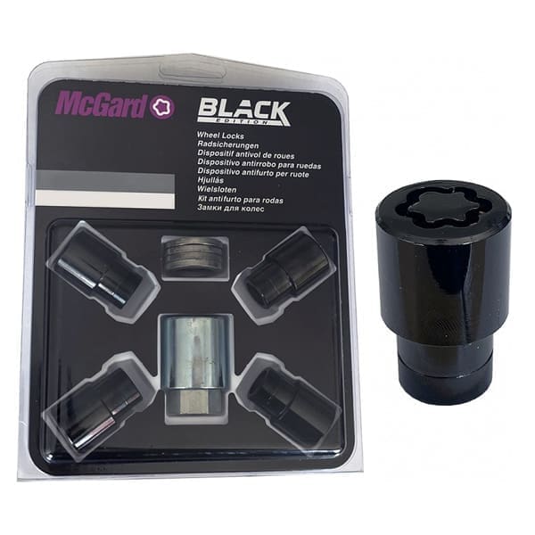 Turvamutrid McGard M12x1.5x35 võti 21 - Flat (Lapiku seibiga) - Black