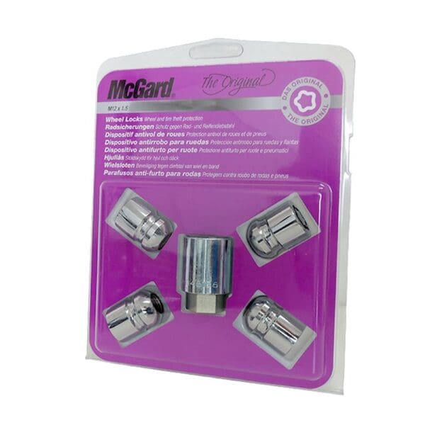 Turvamutrid McGard M12x1.5x30 võti 19 - Raadius R12 - Silver